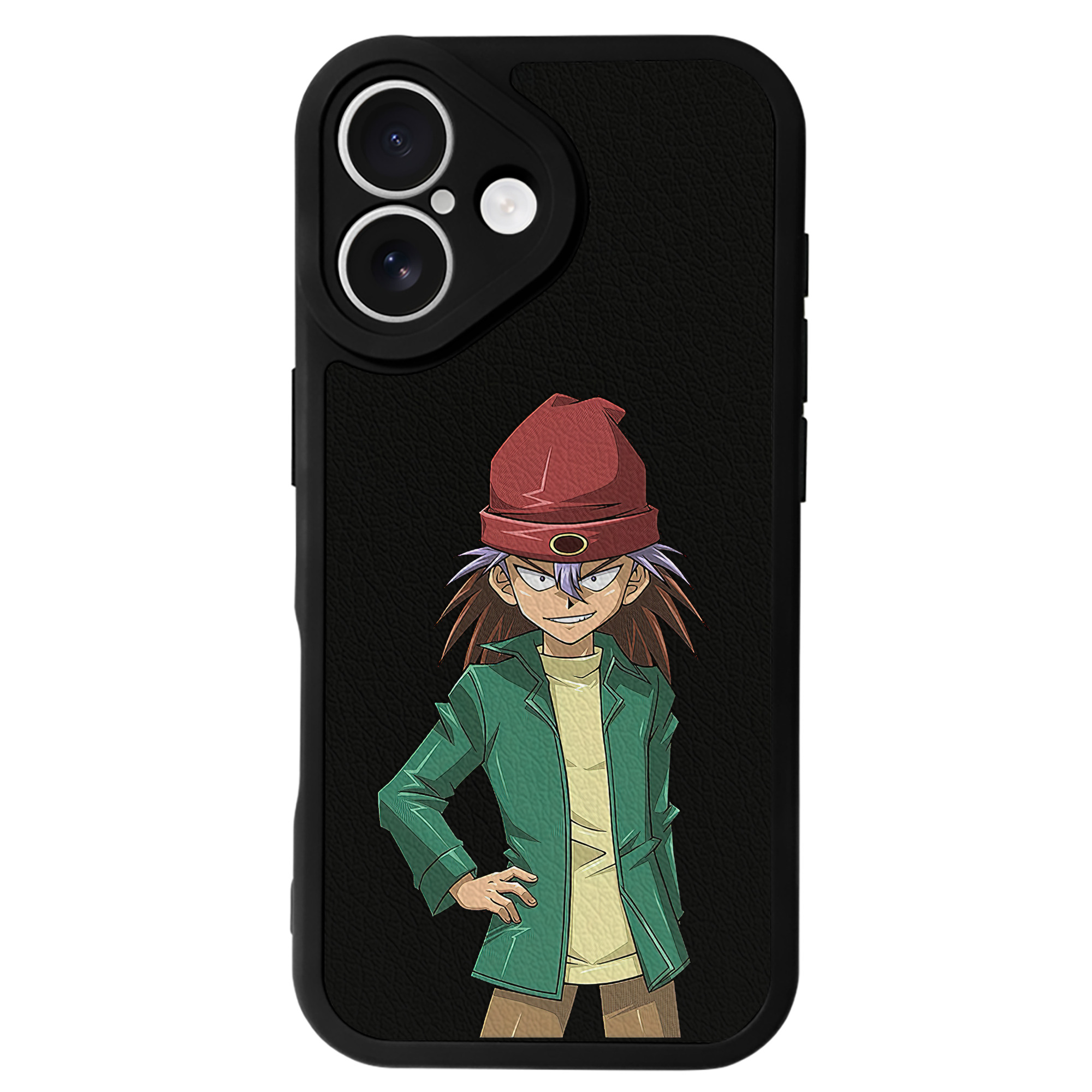 （画像用） 遊☆戯☆王 Yu-Gi-Oh! 【iPhone 16シリーズ対応】シリコンスマホケース（レザー調） 材質：シリコン